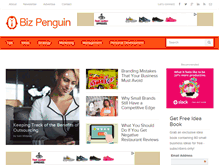 Tablet Screenshot of bizpenguin.com